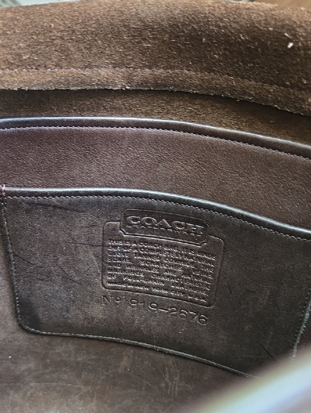 COACH Mocha NYC 1970's Leather Organizer Pouch Bag - Picture 16 of 16